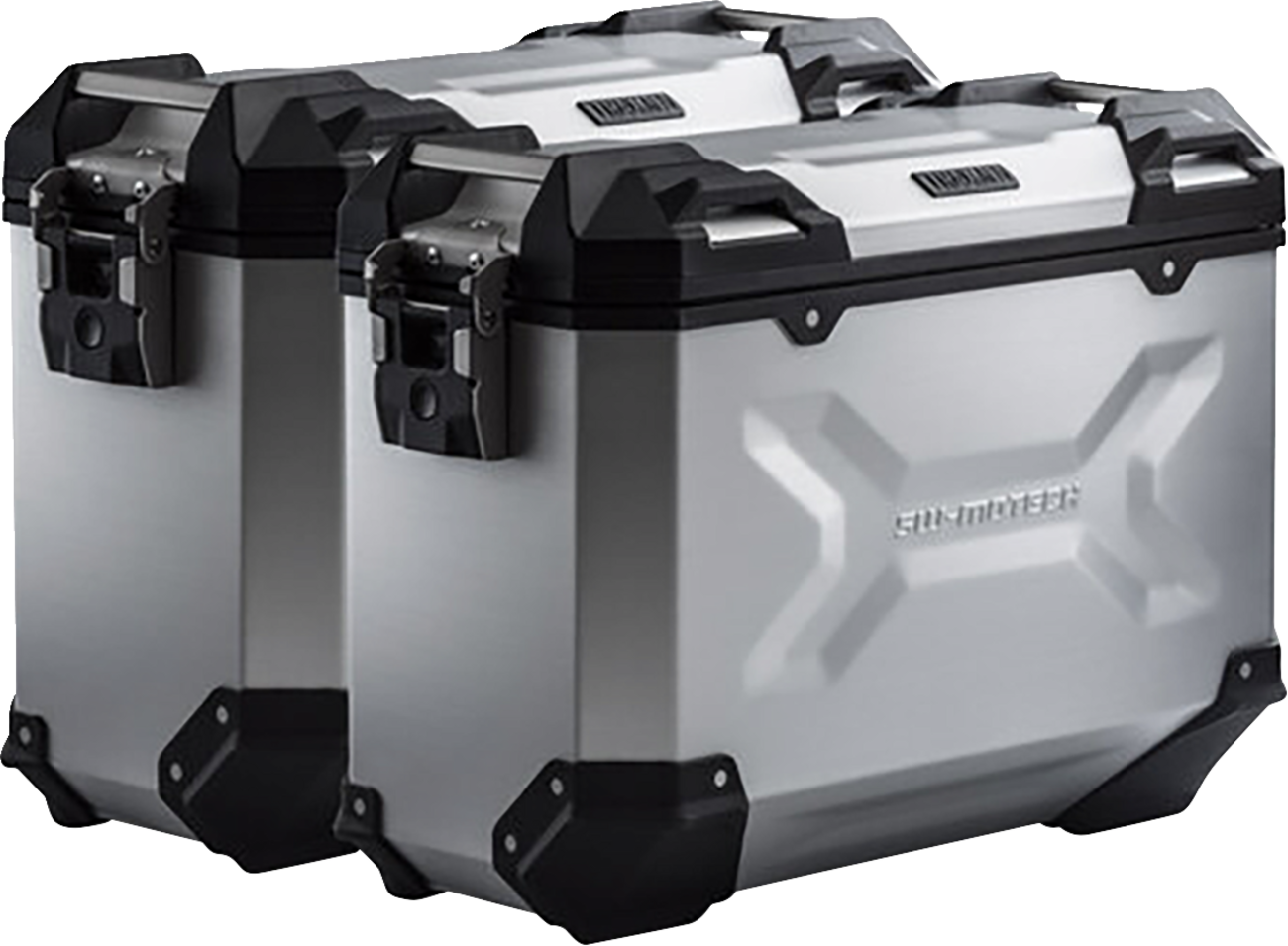 SW-MOTECH TRAX ADV Aluminum Case System - Silver - KTM Super Moto 950/SMR/SMT 990 '05-'13 KFT.04.621.70000/S