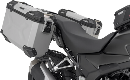 SW-MOTECH TRAX ADV Aluminum Case System - Silver - Honda CB/CBR/NX 500 '13-'24 KFT.01.400.70001/S