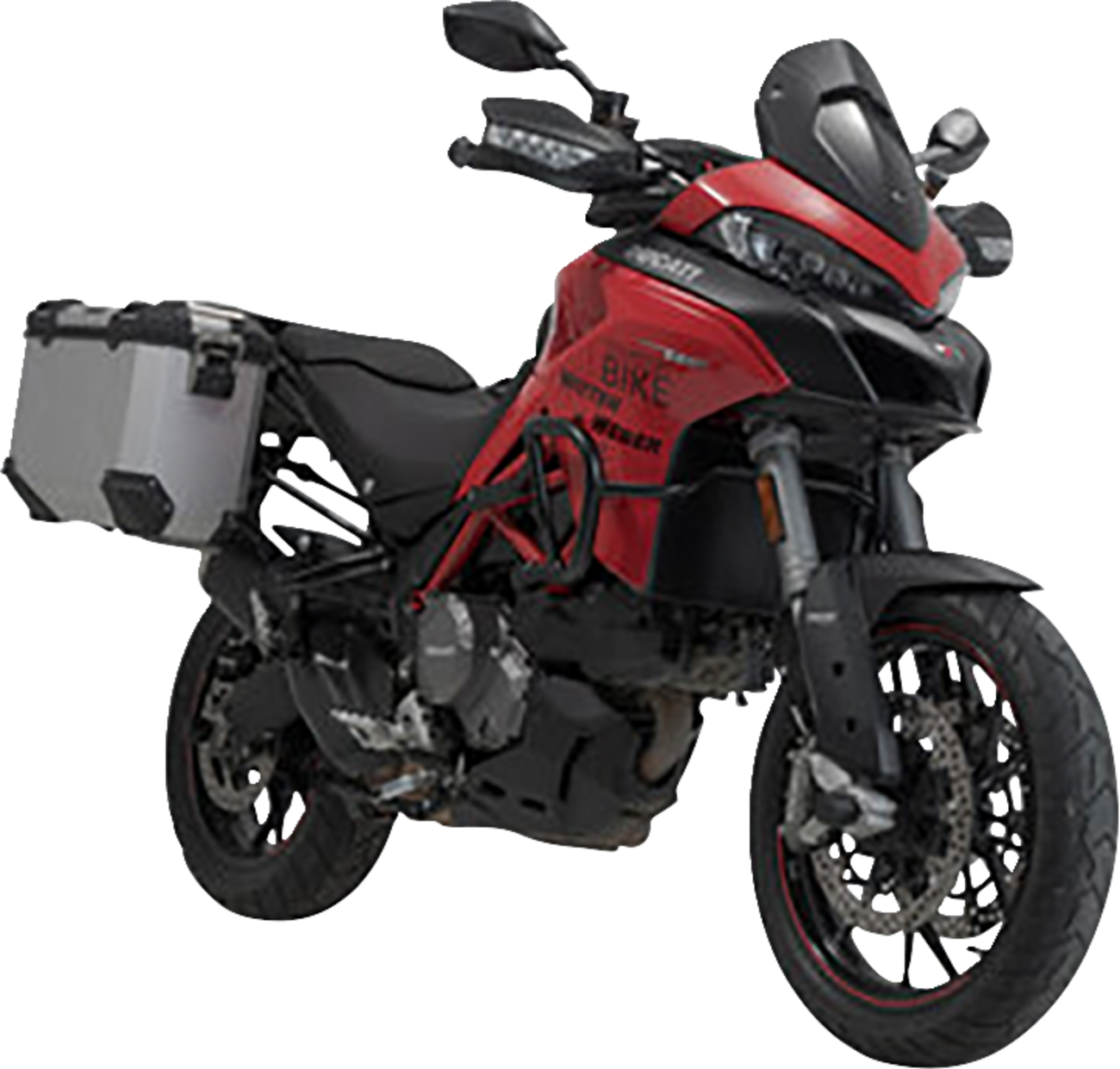 SW-MOTECH TRAX ADV Aluminum Case System - Silver - Ducati Multistrada 950/1200/1260/V2 '15-'24 KFT.22.114.70002/S