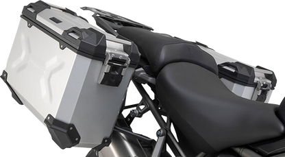 SW-MOTECH TRAX ADV Aluminum Case System - Silver - Triumph Tiger/Tiger Explorer 1200 '12-'21 KFT.11.483.70001/S