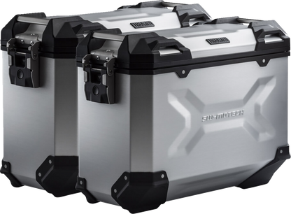 SW-MOTECH TRAX ADV Aluminum Case System - Silver - Ducati Multistrada 950/1200/1260/V2 '15-'24 KFT.22.114.70002/S
