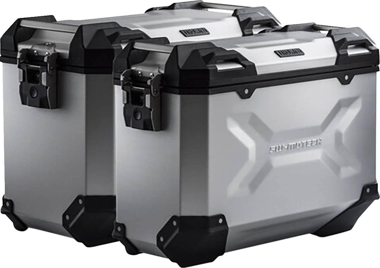 SW-MOTECH TRAX ADV Aluminum Case System - Silver - BMW F 650/700/800 GS '08-'18 KFT.07.559.70001/S