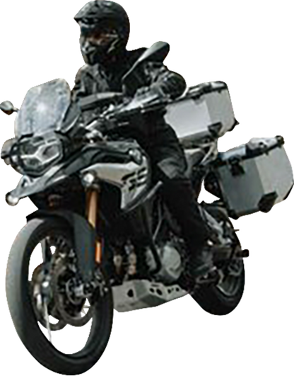 SW-MOTECH TRAX ADV Aluminum Case System - Silver - Triumph Tiger/Tiger Explorer 1200 '12-'21 KFT.11.483.70001/S