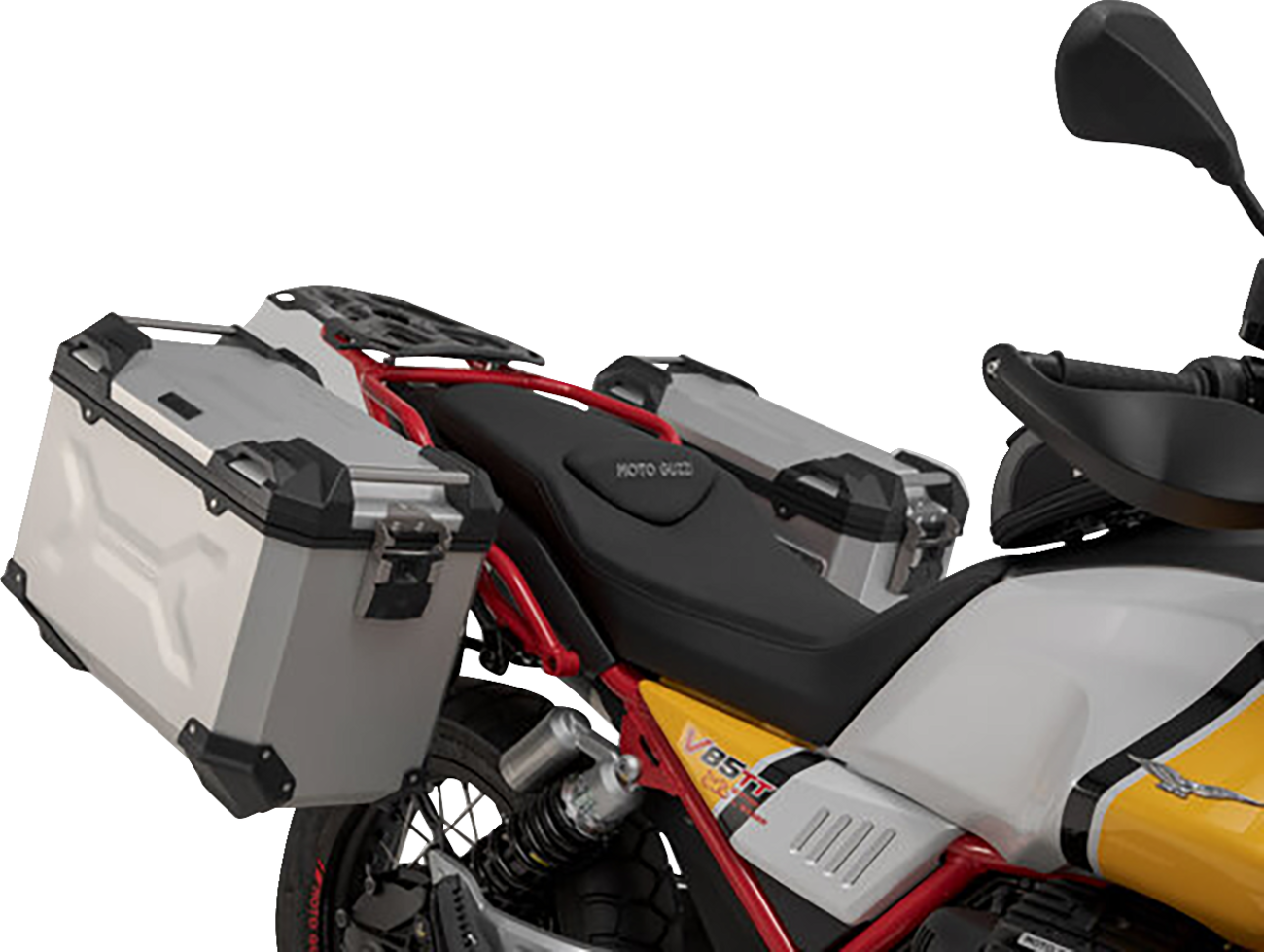 SW-MOTECH TRAX ADV Aluminum Case System - Silver - Moto Guzzi V85 TT '19-'24 KFT.17.925.70000/S