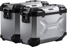 SW-MOTECH TRAX ADV Aluminum Case System - Silver - Moto Guzzi V85 TT '19-'24 KFT.17.925.70000/S