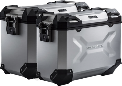 SW-MOTECH TRAX ADV Aluminum Case System - Silver - Moto Guzzi V85 TT '19-'24 KFT.17.925.70000/S