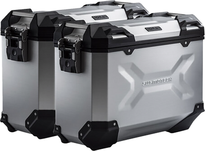 SW-MOTECH TRAX ADV Aluminum Case System - Silver - Yamaha Tracer 9 GT '21-'24 KFT.06.921.70000/S