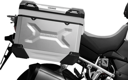 SW-MOTECH TRAX ADV Aluminum Case System - Silver - Suzuki V-Strom 650 '04-'10 KFT.05.294.70000/S