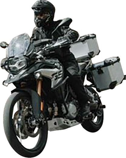 SW-MOTECH TRAX ADV Aluminum Case System - Silver - Honda Africa Twin '16-'17 KFT.01.622.70001/S