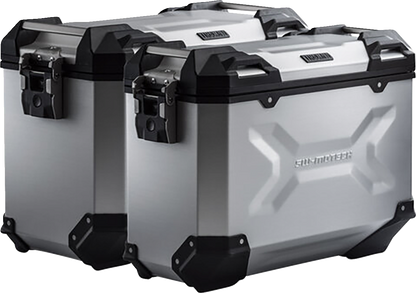SW-MOTECH TRAX ADV Aluminum Case System - Silver - Suzuki V-Strom 650 '04-'10 KFT.05.294.70000/S
