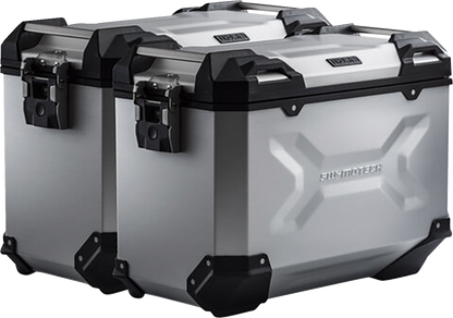 SW-MOTECH TRAX ADV Aluminum Case System - Silver - BMW R 1200/1250 R '14-'24 KFT.07.573.70100/S