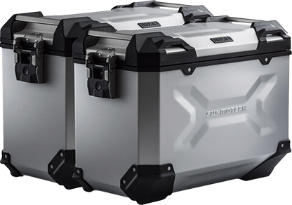 SW-MOTECH TRAX ADV Aluminum Case System - Silver - Honda NC750 '16-'20 KFT.01.699.70101/S
