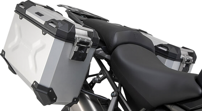 SW-MOTECH TRAX ADV Aluminum Case System - Silver - Triumph Tiger/Tiger Explorer 1200 '12-'21 KFT.11.483.70101/S