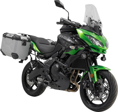 SW-MOTECH TRAX ADV Aluminum Case System - Silver - Kawasaki Versys 650 '14-'24 KFT.08.518.70100/S