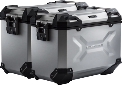 SW-MOTECH TRAX ADV Aluminum Case System - Silver - Kawasaki Versys 650 '14-'24 KFT.08.518.70100/S
