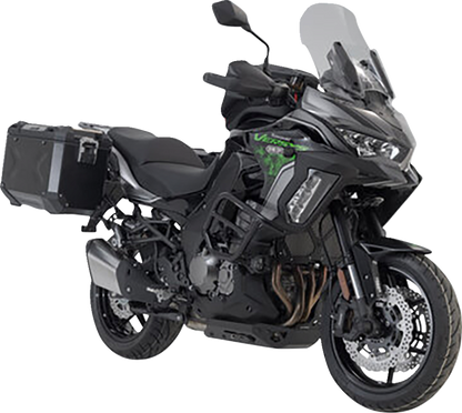 SW-MOTECH TRAX ADV Aluminum Case System - Black - Kawasaki Versys 1000 '18-'23 KFT.08.922.70001/B