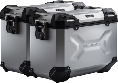 SW-MOTECH TRAX ADV Aluminum Case System - Silver - Honda CB/CBR/NX 500 '13-'24 KFT.01.400.70101/S