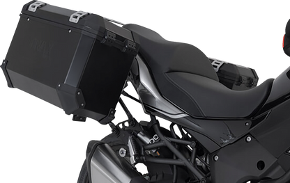 SW-MOTECH TRAX ADV Aluminum Case System - Black - Kawasaki Versys 1000 '18-'23 KFT.08.922.70101/B