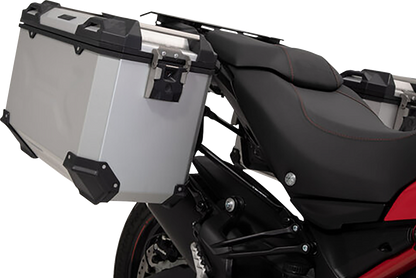 SW-MOTECH TRAX ADV Aluminum Case System - Silver - Ducati Multistrada 950/1200/1260/V2 '15-'24 KFT.22.114.70102/S
