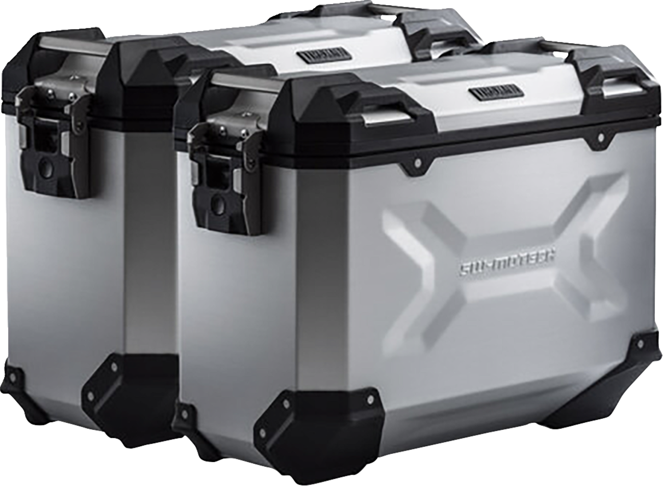 SW-MOTECH TRAX ADV Aluminum Case System - Silver - Ducati Multistrada V4 '21-'24 KFT.22.822.70200/S
