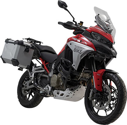 SW-MOTECH TRAX ADV Aluminum Case System - Silver - Ducati Multistrada V4 '21-'24 KFT.22.822.70300/S