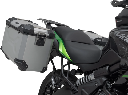 SW-MOTECH TRAX ADV Aluminum Case System - Silver - Kawasaki Versys 650 '14-'24 KFT.08.518.70100/S
