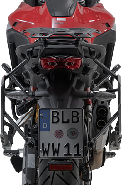 SW-MOTECH TRAX ADV Aluminum Case System - Black - Ducati Multistrada V4 '21-'24 KFT.22.822.70200/B