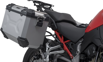 SW-MOTECH TRAX ADV Aluminum Case System - Silver - Ducati Multistrada V4 '21-'24 KFT.22.822.70300/S