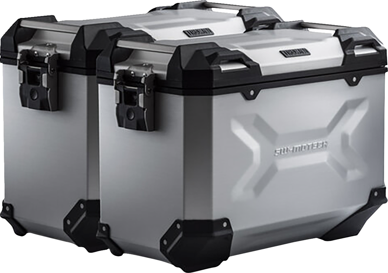 SW-MOTECH TRAX ADV Aluminum Case System - Silver - Ducati Multistrada V4 '21-'24 KFT.22.822.70300/S