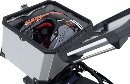 SW-MOTECH TRAX ADV Top Case System - Silver - Suzuki V-Strom 800 '23-'24 GPT.05.845.70000/S