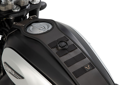 SW-MOTECH Legend Gear Tank Strap System - with LA1 Accessory Bag - Triumph '04-'16 BC.TRS.11.249.50100
