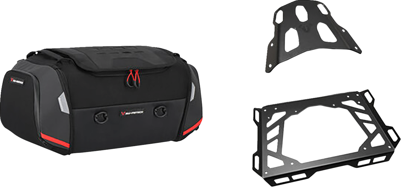 SW-MOTECH Rackpack Tail Bag System - Black - Moto Guzzi V100 Mandello '22-'23 GPT.17.038.30000