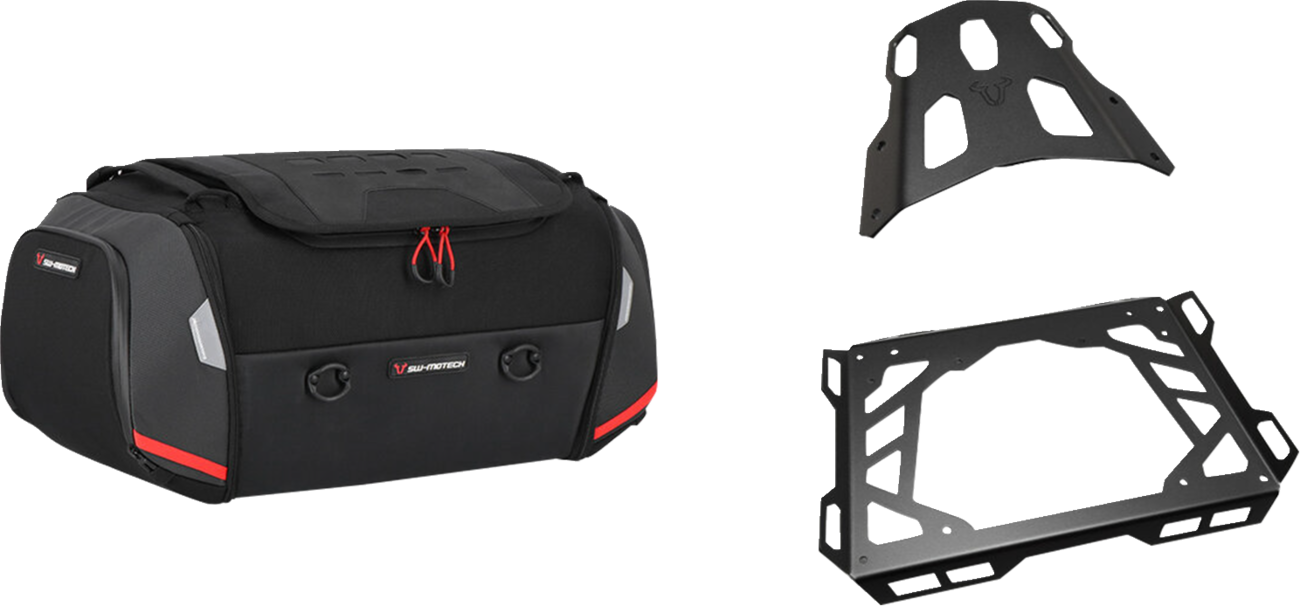SW-MOTECH Rackpack Tail Bag System - Black - Kawasaki Ninja 650/Z650 '16-'24 GPT.08.866.30000