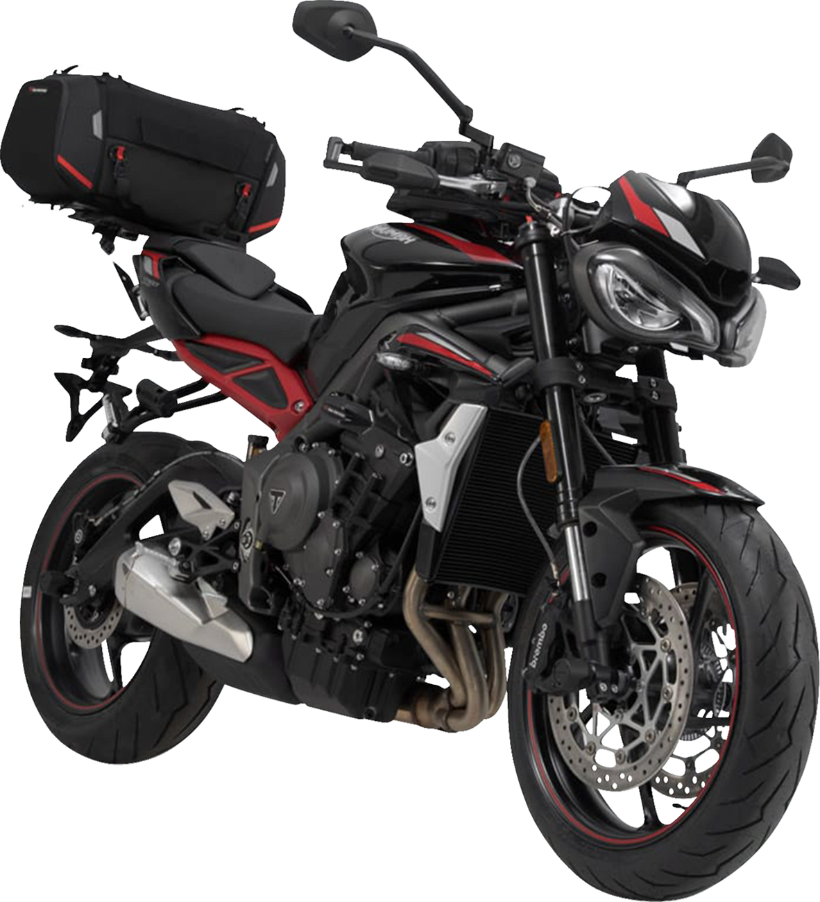 SW-MOTECH Rackpack Tail Bag System - Black - Triumph Speed Triple 675/765 '12-'24 GPT.11.283.30000