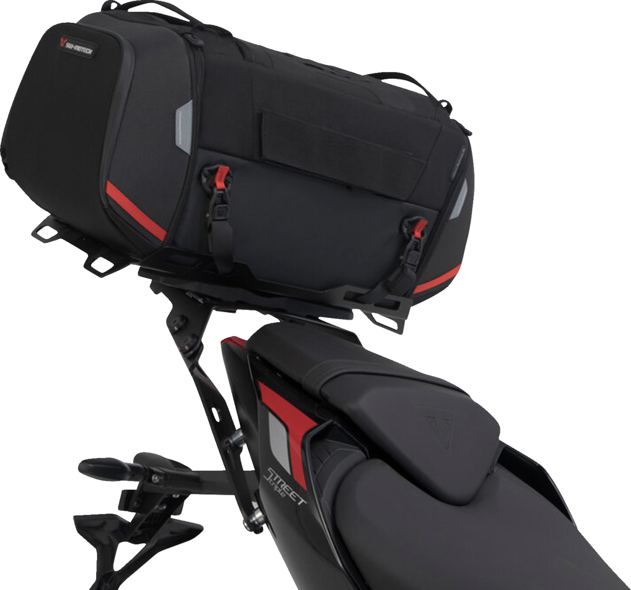 SW-MOTECH Rackpack Tail Bag System - Black - Triumph Speed Triple 675/765 '12-'24 GPT.11.283.30000