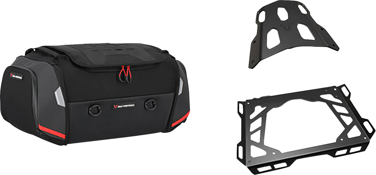 SW-MOTECH Rackpack Tail Bag System - Black - Suzuki SV650 '17-'24 GPT.05.670.30000