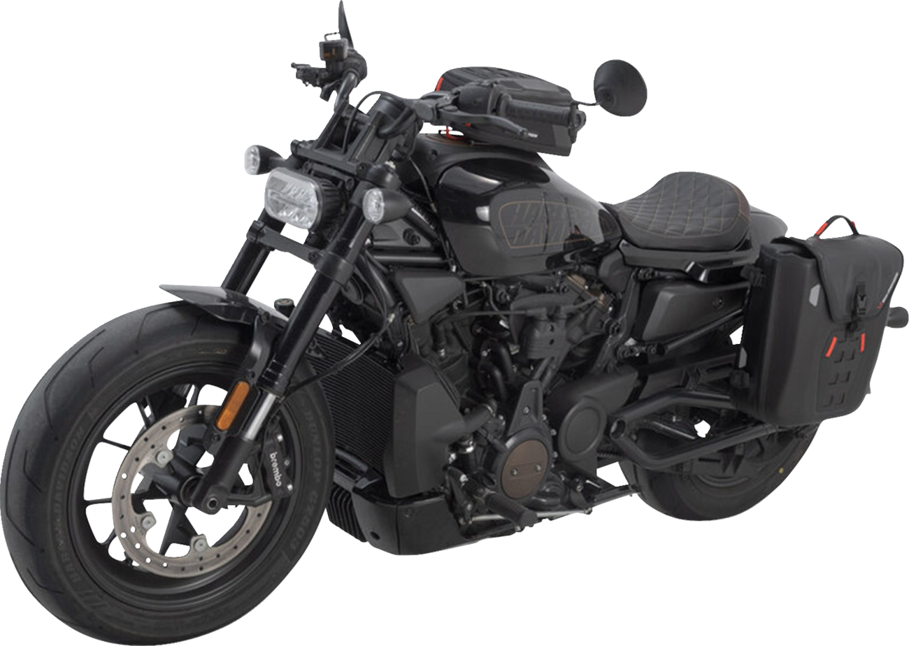 SW-MOTECH SysBag Side Bag System - Black - Harley-Davidson Sportster S RH1250S '21-'24 BC.SYS.18.019.31000B