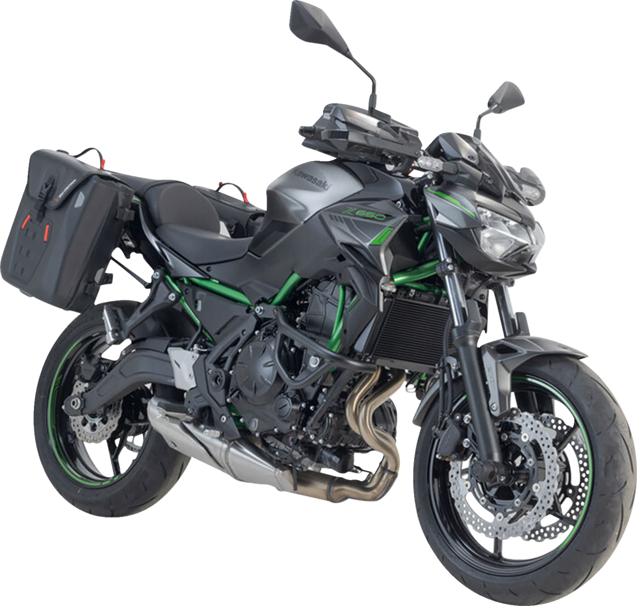 SW-MOTECH SysBag Side Bag System - Black - Kawasaki EX650 Ninja/Z650 '16-'24 BC.SYS.08.866.31001B