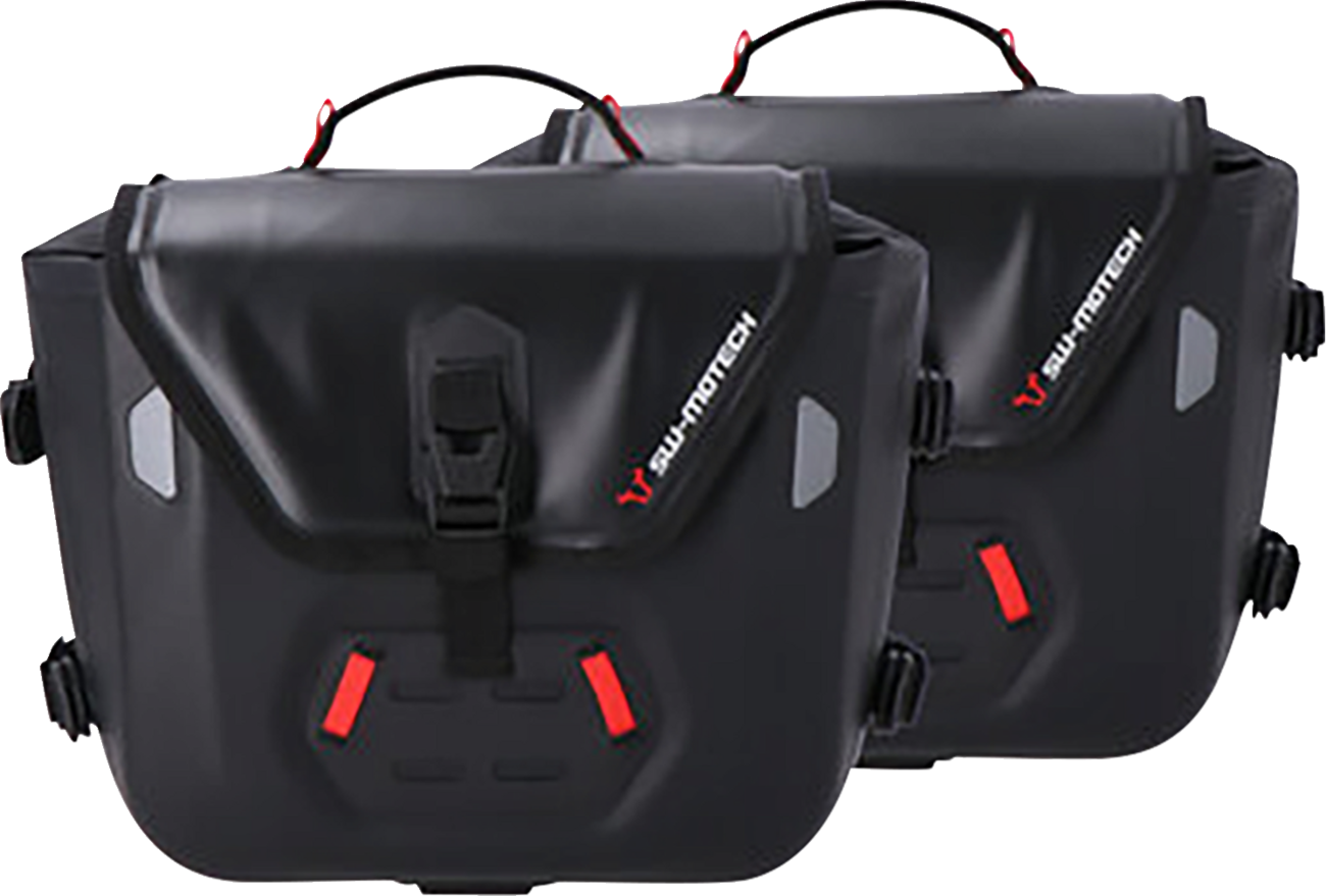 SW-MOTECH SysBag Side Bag System - Black - Triumph Thruxton 1200 '16-'20 BC.SYS.11.795.31000B