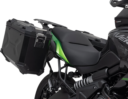 SW-MOTECH TRAX ADV Aluminum Case System - Black - Kawasaki Versys 650 '14-'22 KFT.08.518.70000/B