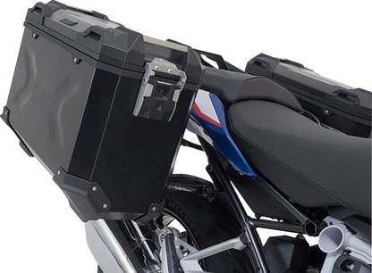 SW-MOTECH TRAX ADV Aluminum Case System - Black - BMW R 1200/1250 R '14-'24 KFT.07.573.70000/B