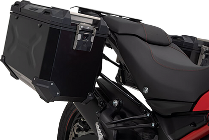 SW-MOTECH TRAX ADV Aluminum Case System - Black - Ducati Multistrada 950/1200/1260/V2 '15-'24 KFT.22.114.70002/B
