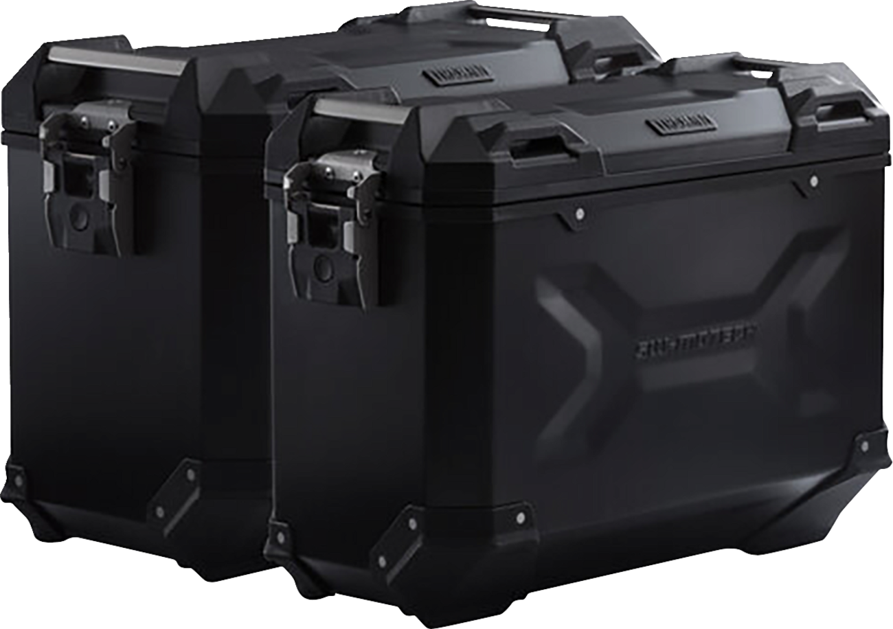 SW-MOTECH TRAX ADV Aluminum Case System - Black - Aprilia Tuareg 660 '22-'24 KFT.13.849.70000/B