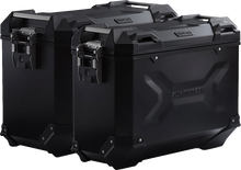 SW-MOTECH TRAX ADV Aluminum Case System - Black - Aprilia Tuareg 660 '22-'24 KFT.13.849.70000/B