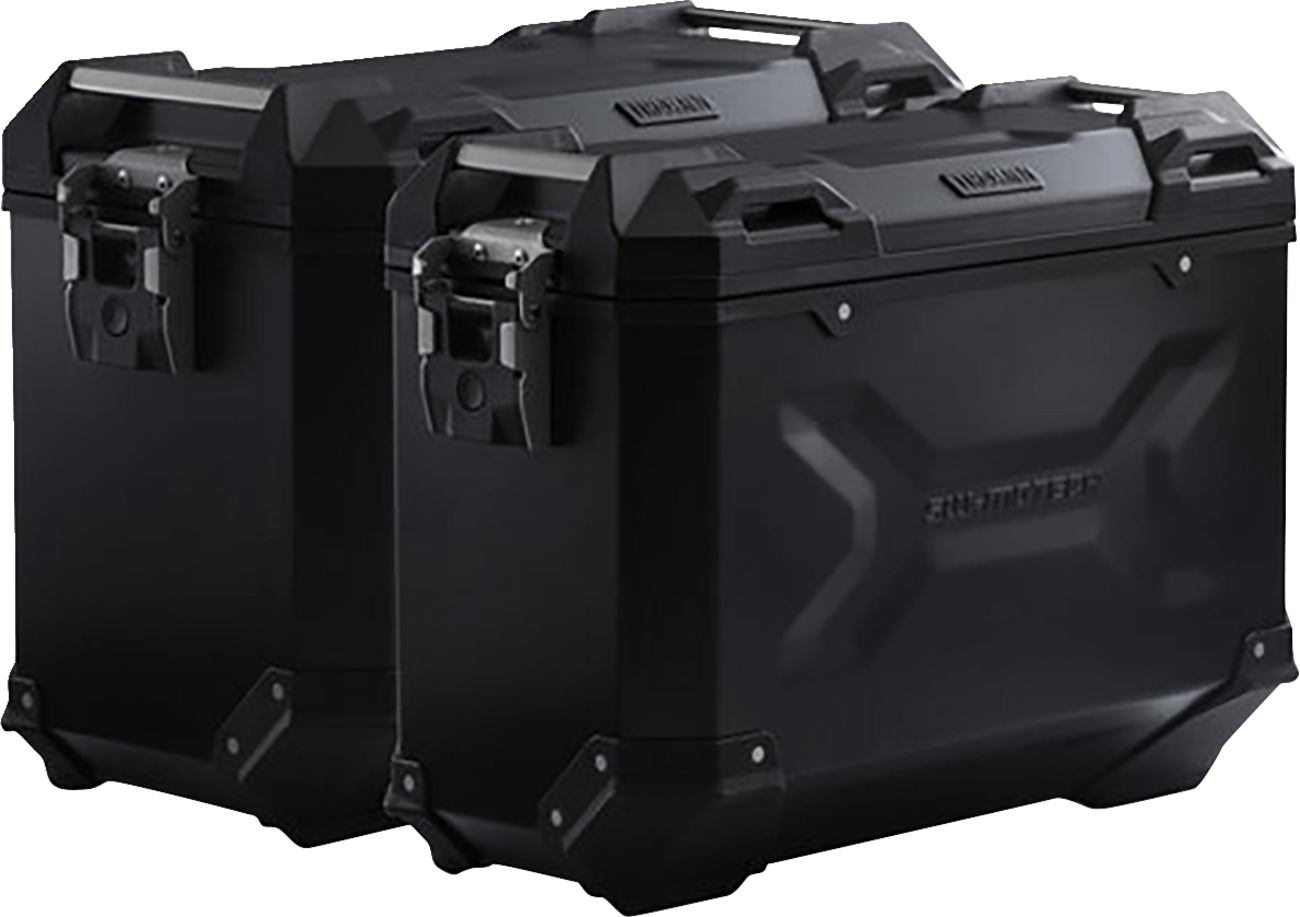 SW-MOTECH TRAX ADV Aluminum Case System - Black - BMW R 1200/1250 GS '12-'24 KFT.07.664.70001/B