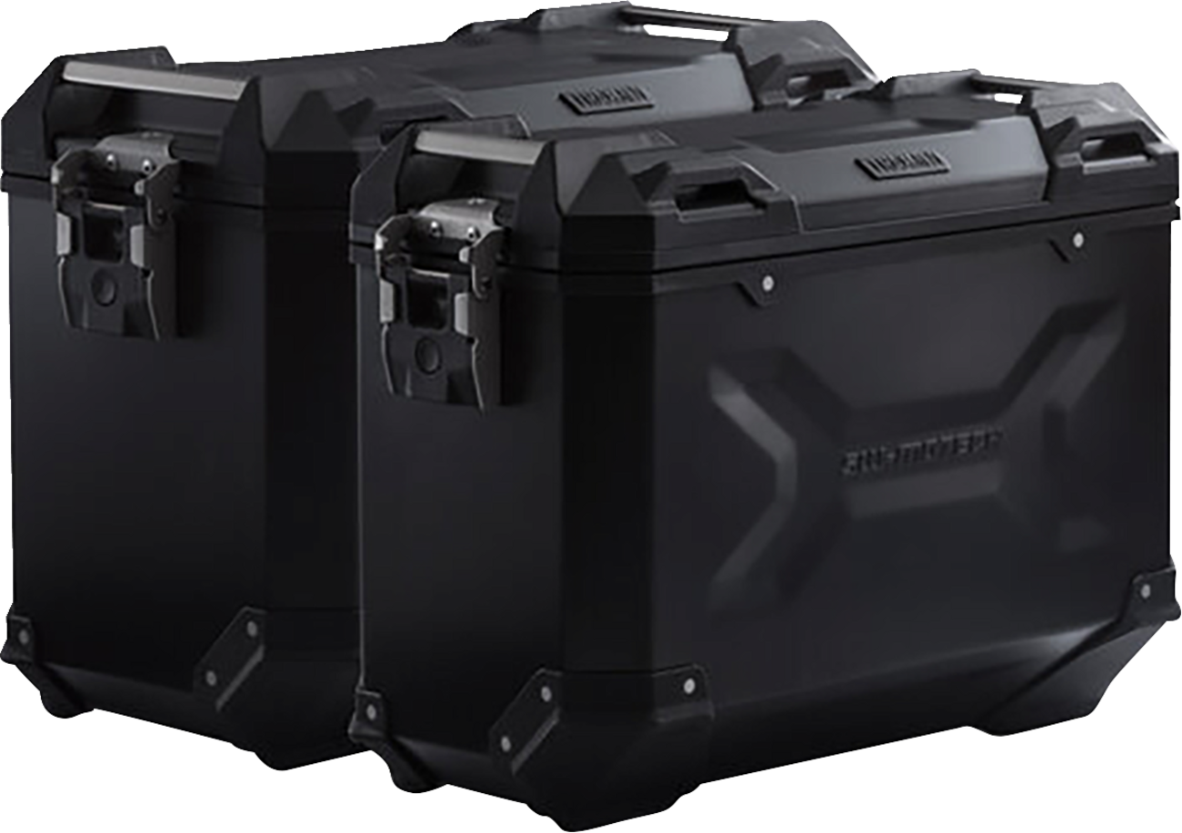 SW-MOTECH TRAX ADV Aluminum Case System - Black - Suzuki V-Strom 650 '11-'16 KFT.05.765.70000/B