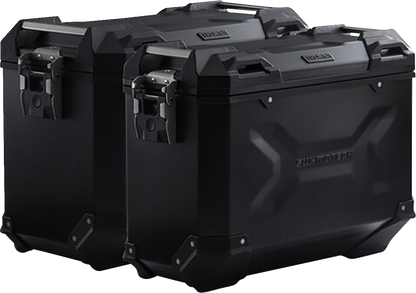 SW-MOTECH TRAX ADV Aluminum Case System - Black - Suzuki V-Strom 650 '11-'16 KFT.05.765.70000/B