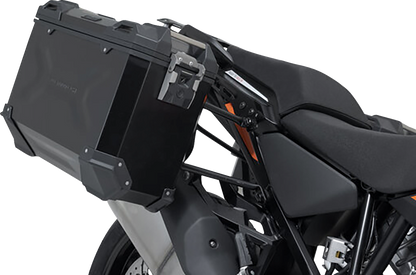 SW-MOTECH TRAX ADV Aluminum Case System - Black - KTM Super Adventure 1290 R/S '21-'24 KFT.04.835.70000/B
