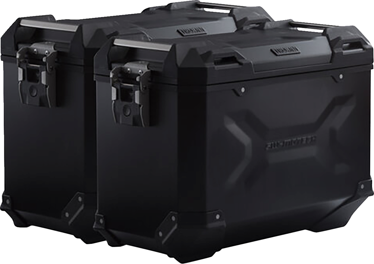 SW-MOTECH TRAX ADV Aluminum Case System - Black - Honda VFR1200X '11-'17 KFT.01.660.70100/B