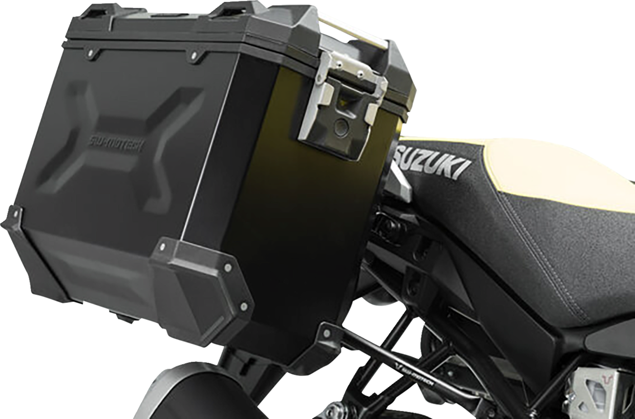 SW-MOTECH TRAX ADV Aluminum Case System - Black - Suzuki V-Strom 1000 '14-'19 KFT.05.440.70101/B